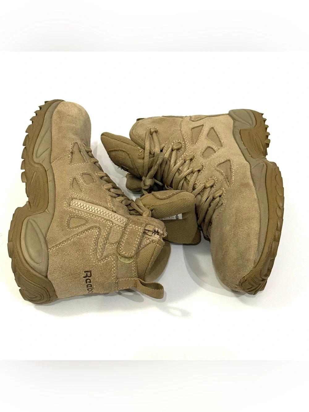 Reebok Rapid Response RB8694 Men’s 8M Desert Tan Composite Toe Tactical Boots